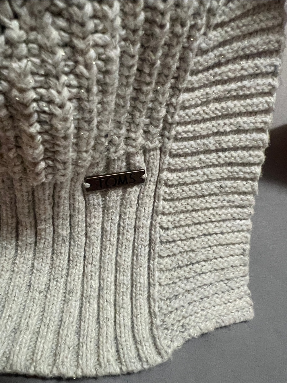 Toms Cream Ribbed Crewneck Sweater - Picture 5 of 9